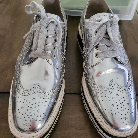 prada wingtip brogue platform sneakers